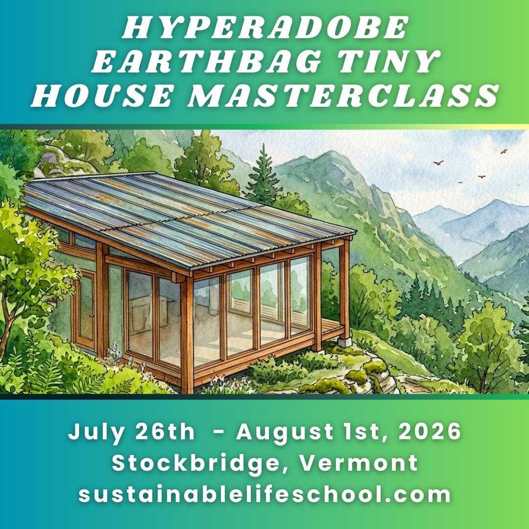 Vermont Hyperadobe Build Site